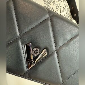 Valentino Orlandi Elegant Black Quilted Women's Bag